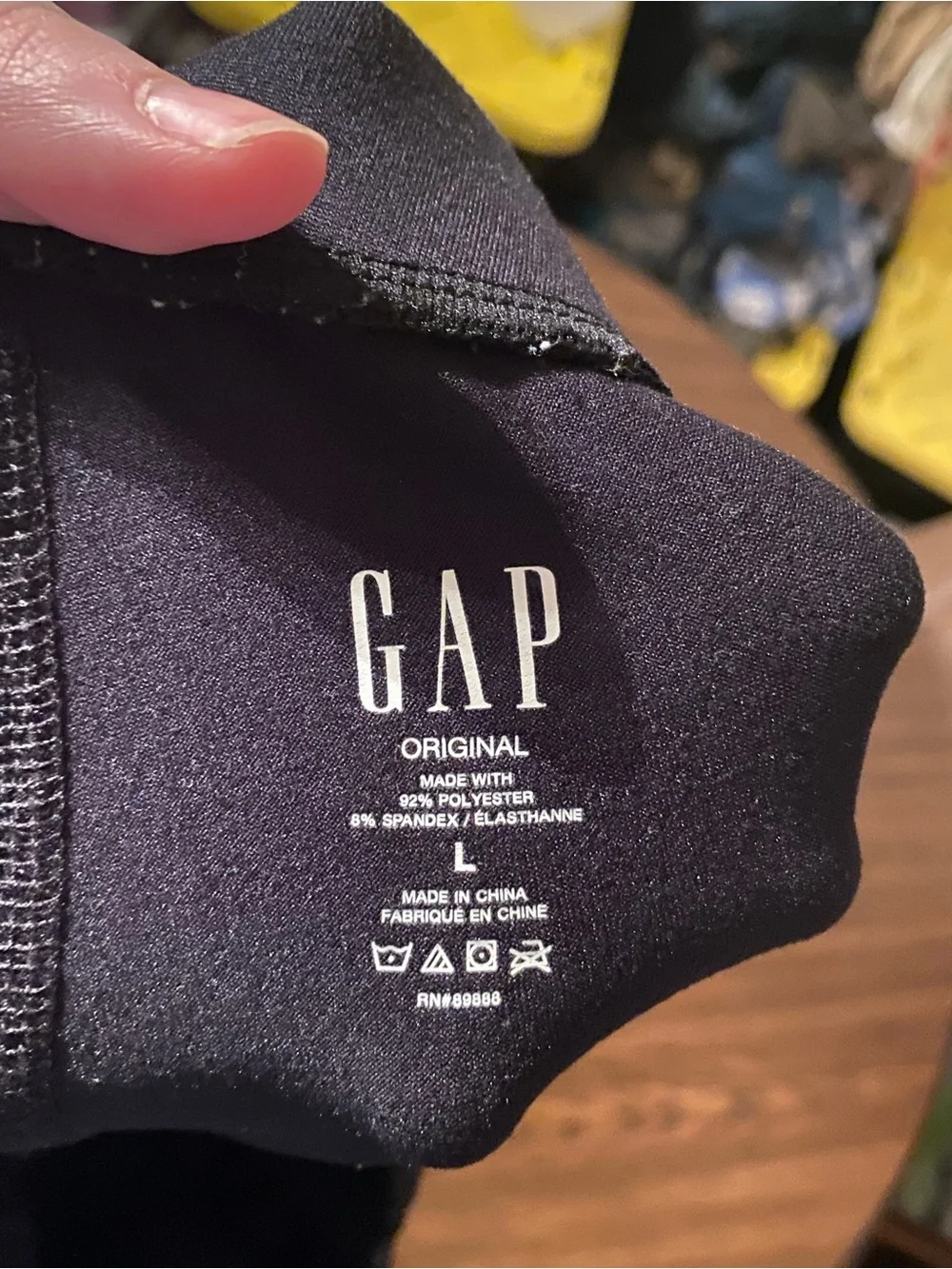 Black GAP Men's Thermal Long Johns